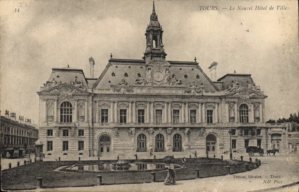 Tours — Das Neue Rathaus — Péricat, Buchhändler, Tours - Vorderseite