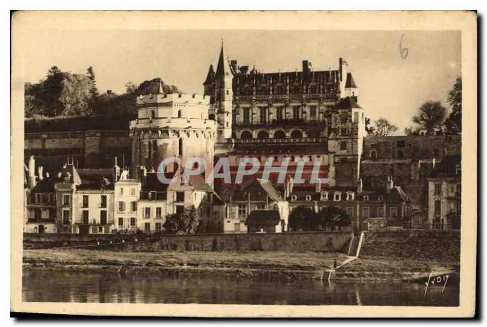 Amboise — Vista geral do Castelo — Les Éditions d'Art VVON, Paris - Frente
