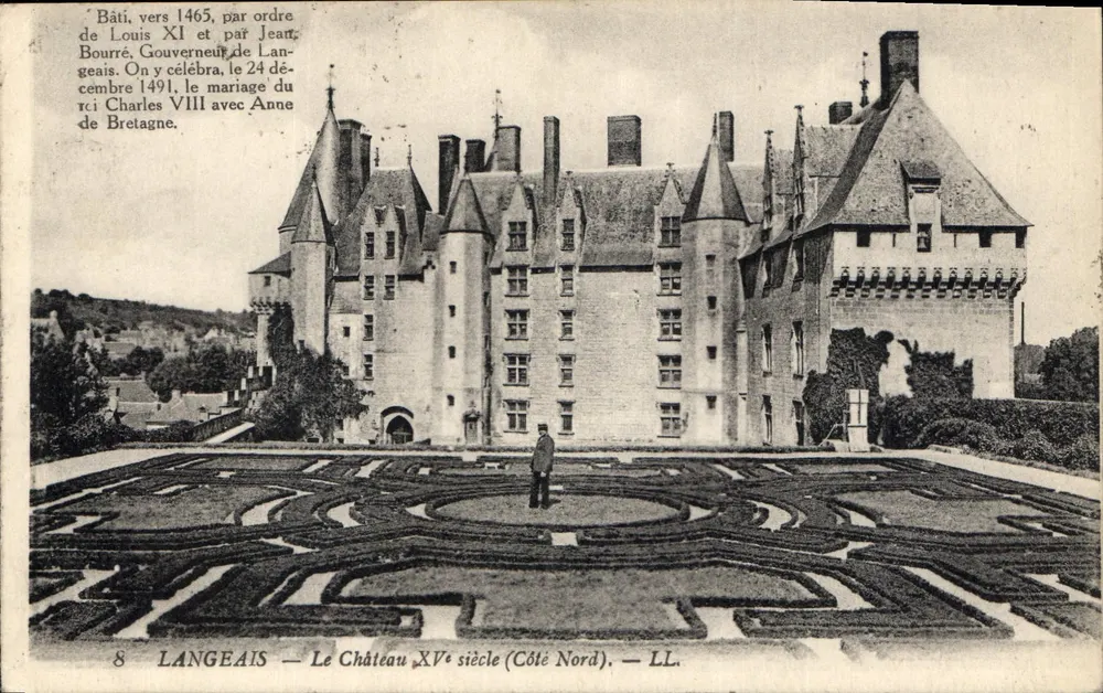 Langeais — Zamek z XV wieku (Strona północna) — LL. - Awers