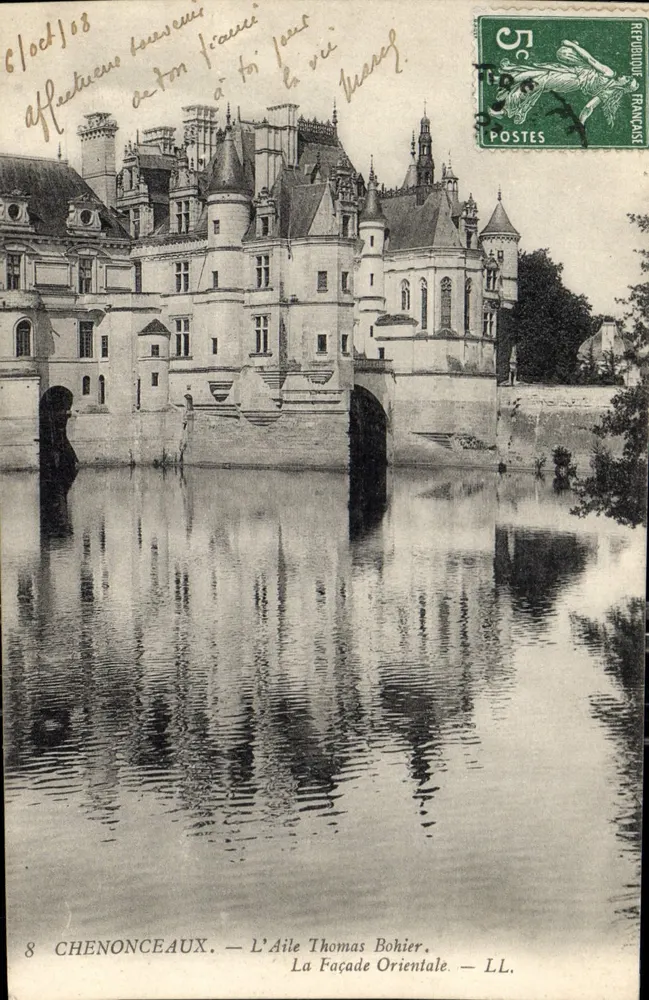 Chenonceaux — A Ala Thomas Bohier. A Fachada Oriental — LL. - Frente