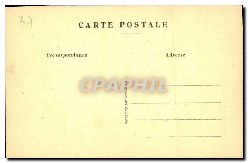 Langeais (Indre-et-Loire) — O Castelo — Fachada Oeste — A.P. - Verso