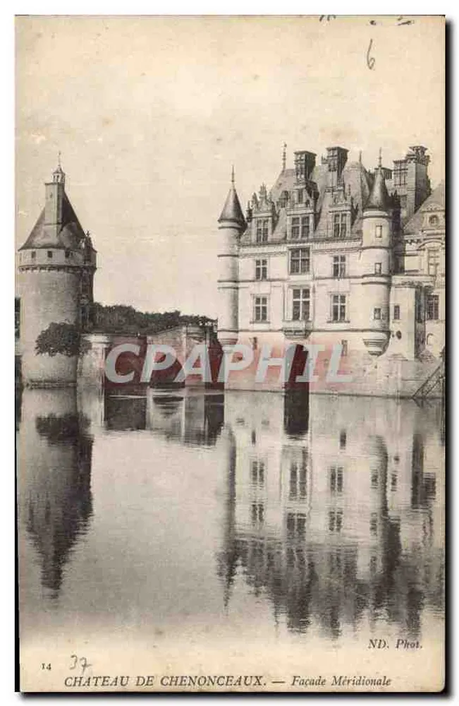 Château de Chenonceaux — Zuidzijde — ND. Fot. - Voorkant