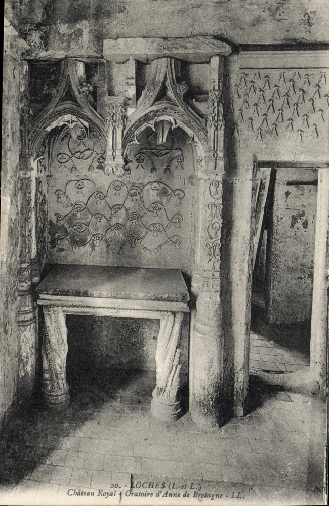 Loches (Loir-et-Cher) — Schloss, Oratorium von Anne von Bretagne — LL - Vorderseite