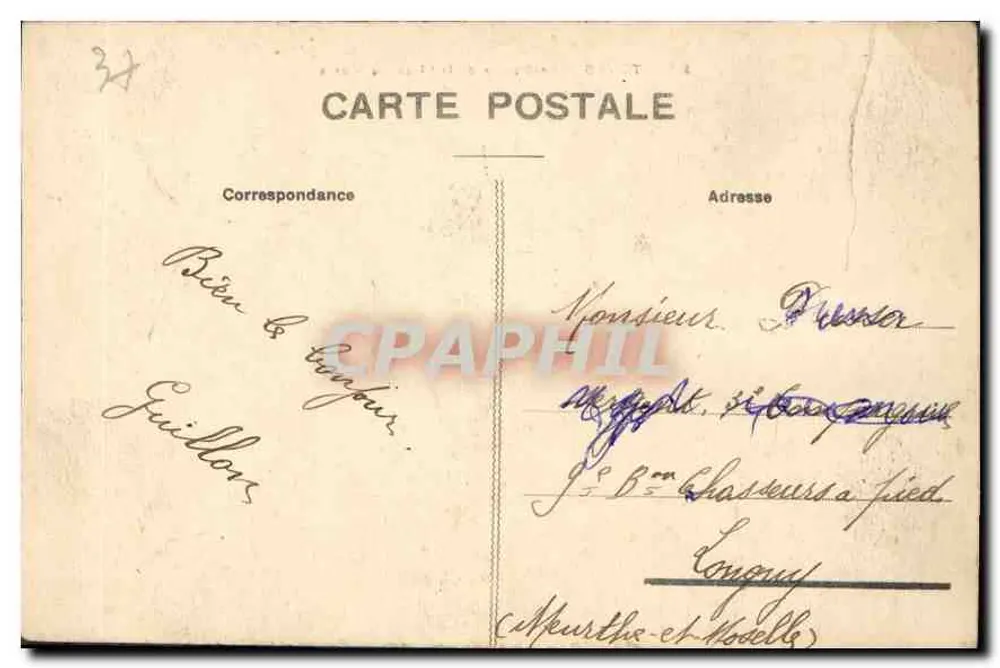 Tours - O Square da Place du Musée — editor C. P. A. n° 318 - Verso