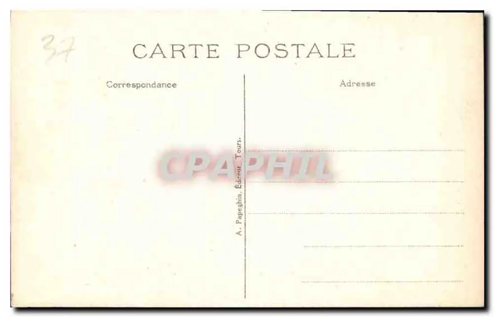 Langeais (Loir-et-Cher) — A Igreja (Lado Sul) — A.P. n°25 - Verso