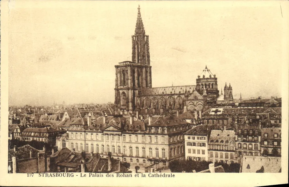 Straßburg - Schloss Rohan und die Kathedrale — Edition Soc. Immobilière et Télégraphique de France, n° 197 - Vorderseite