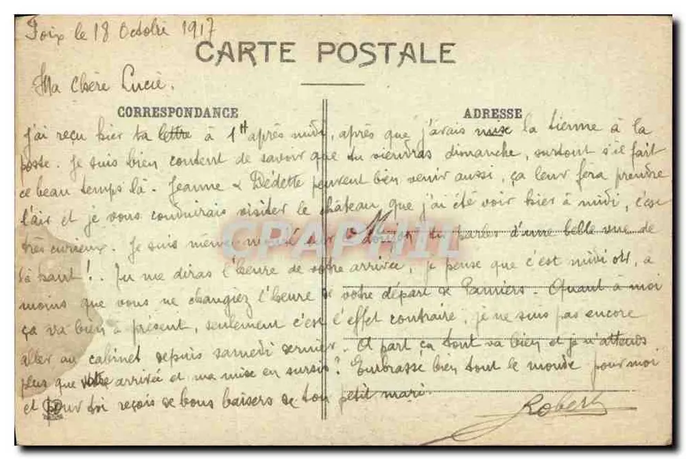 Foix — Vista Geral — Fototipo Labouche Frères, Toulouse - Verso
