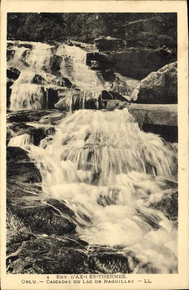 Cascata do Lago de Naguilles — Env. de Ax-les-Thermes — Orlu — LL - Frente