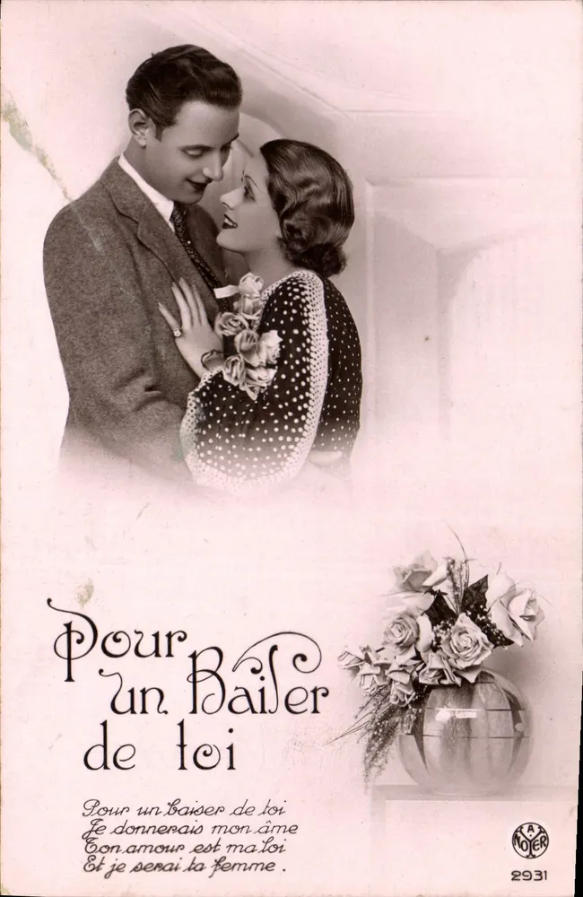 Liebendes Paar — Liebesbrief — Noter n°2931 - Vorderseite