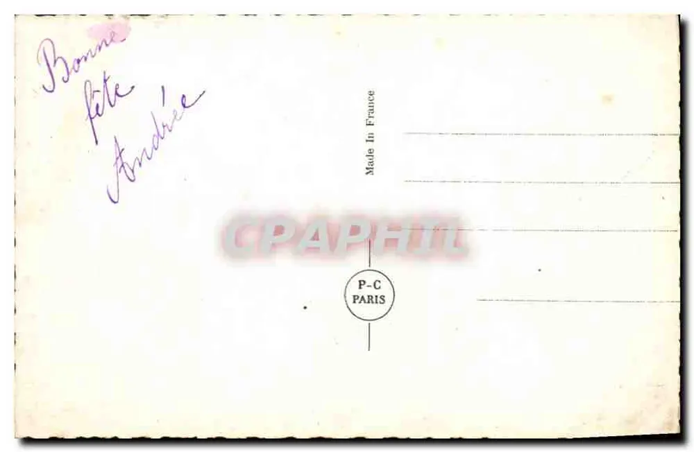 प्रेमी जोड़ा — मिलने के दृश्य — P-C पेरिस n° 3534 - पीछे