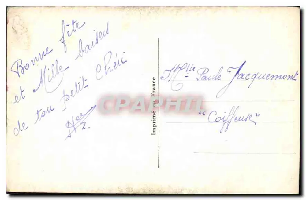 Mulher sorridente segurando uma carta — Santa Catarina — La Roger, n° 3632 - Verso