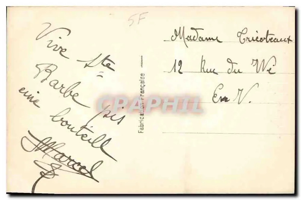 Santa Bárbara — casal apaixonado — RP 1783 - Verso