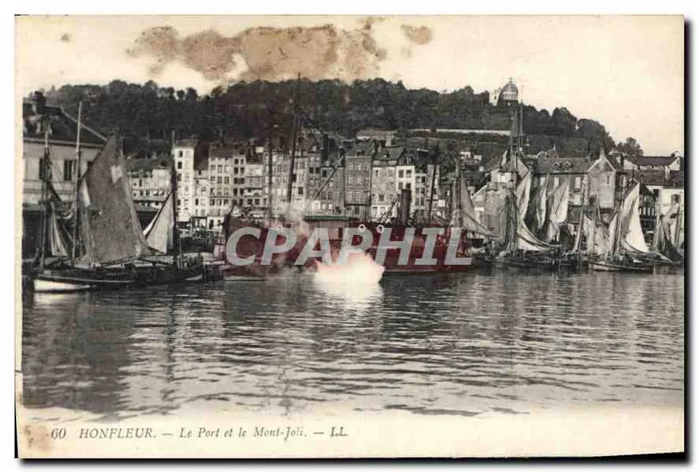 Honfleur — Der Hafen und Mont-Joli — LL. n°60 - Vorderseite