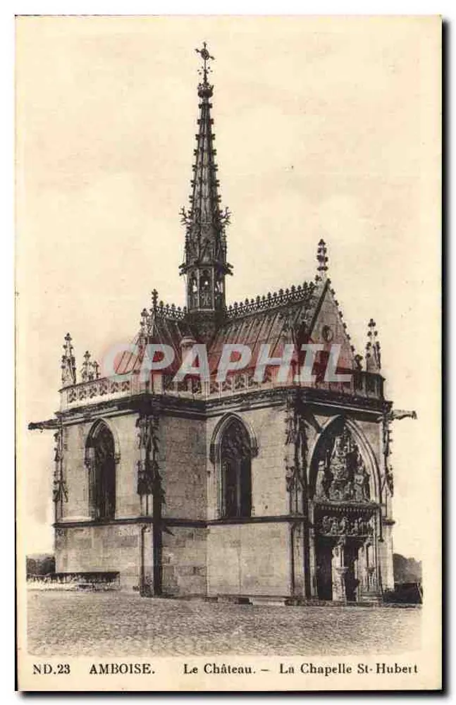 Amboise — O Castelo. — A Capela St-Hubert — ND.23 - Frente