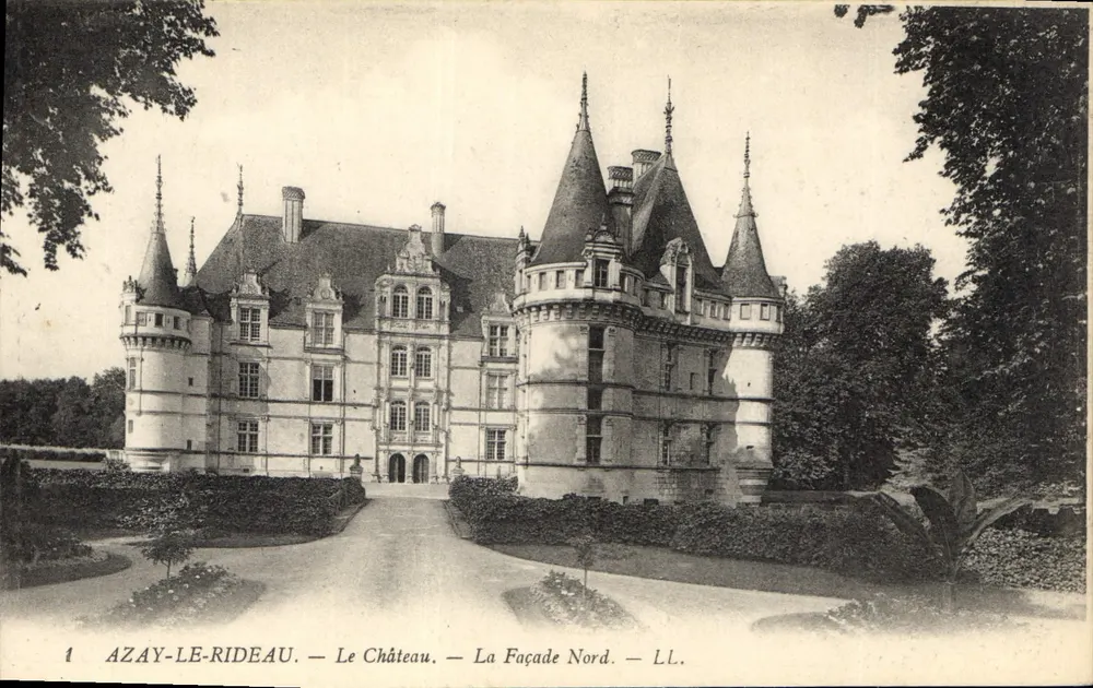 Azay-le-Rideau — Das Schloss — Die Nordfassade — LL. - Vorderseite