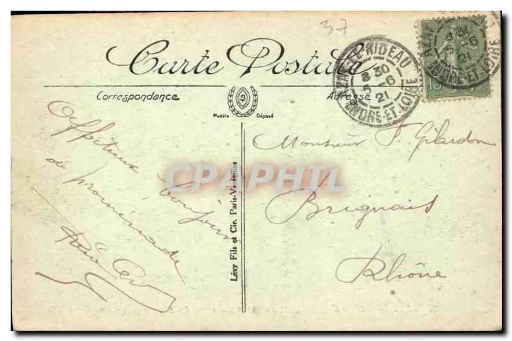 Azay-le-Rideau — Le Château (XVIe siècle) — La Façade principale — I.L. - Verso