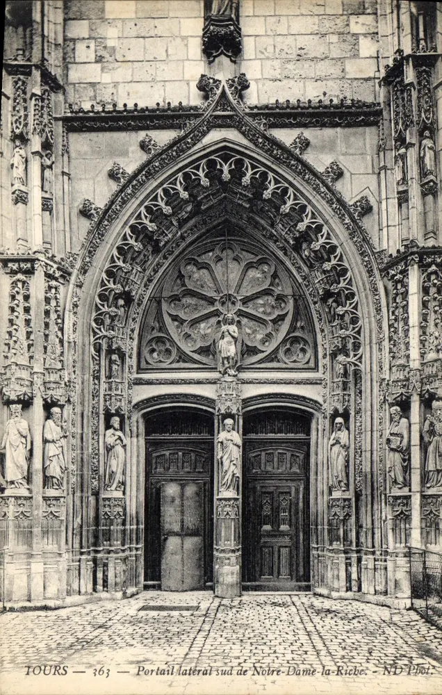Tours — Südportal der Notre-Dame-la-Riche — ND Phot - Vorderseite