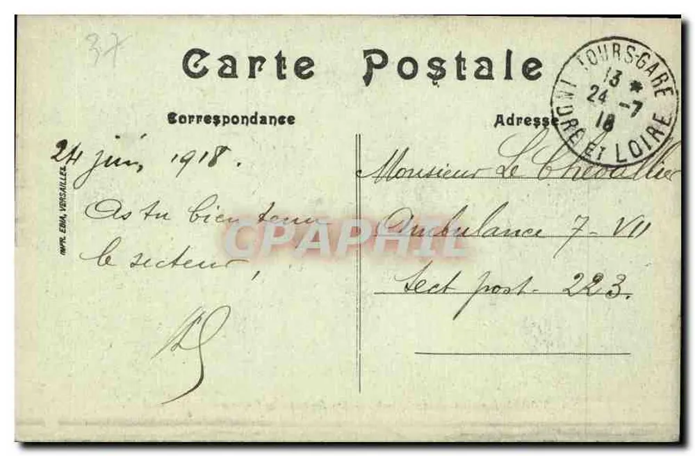 Tours (I.-et-L.) — Catedral — Os Portais — Cathedral-Front — A.P. - Verso