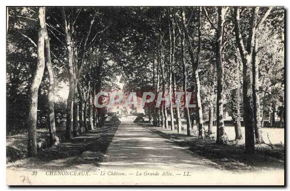 Chenonceaux — O Castelo — A Grande Avenida — LL - Frente