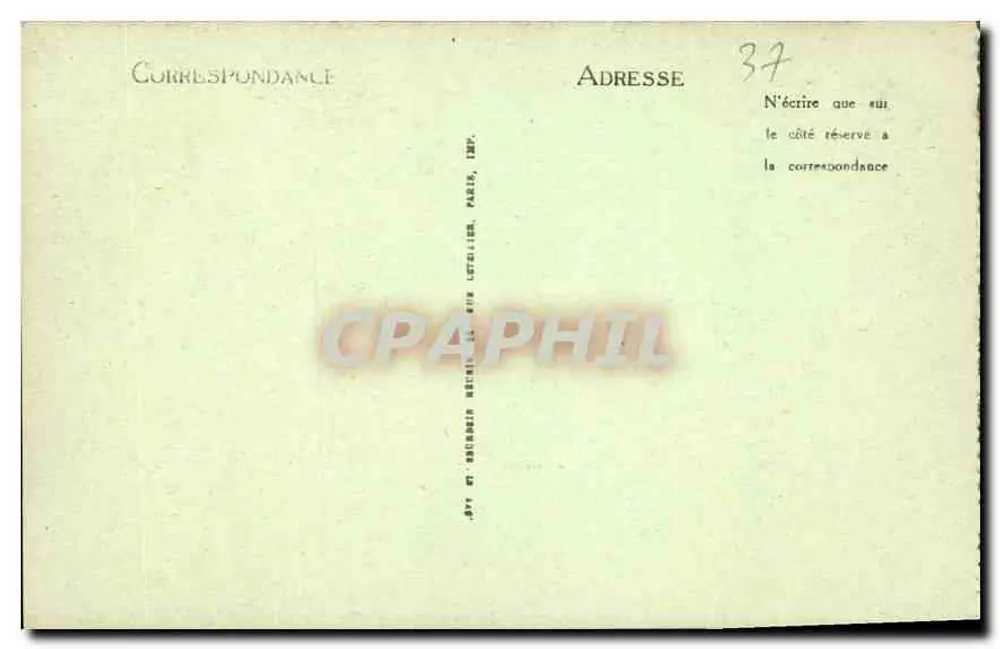 Langeais — Detalhe da Fachada Interna — LL - Verso