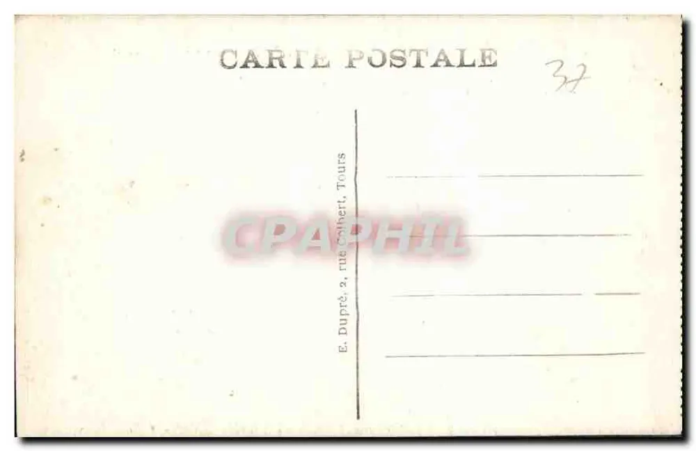 Chenonceau (Loire-Loire-Loire) — O Castelo — Fachada Nordeste — A.P. - Verso