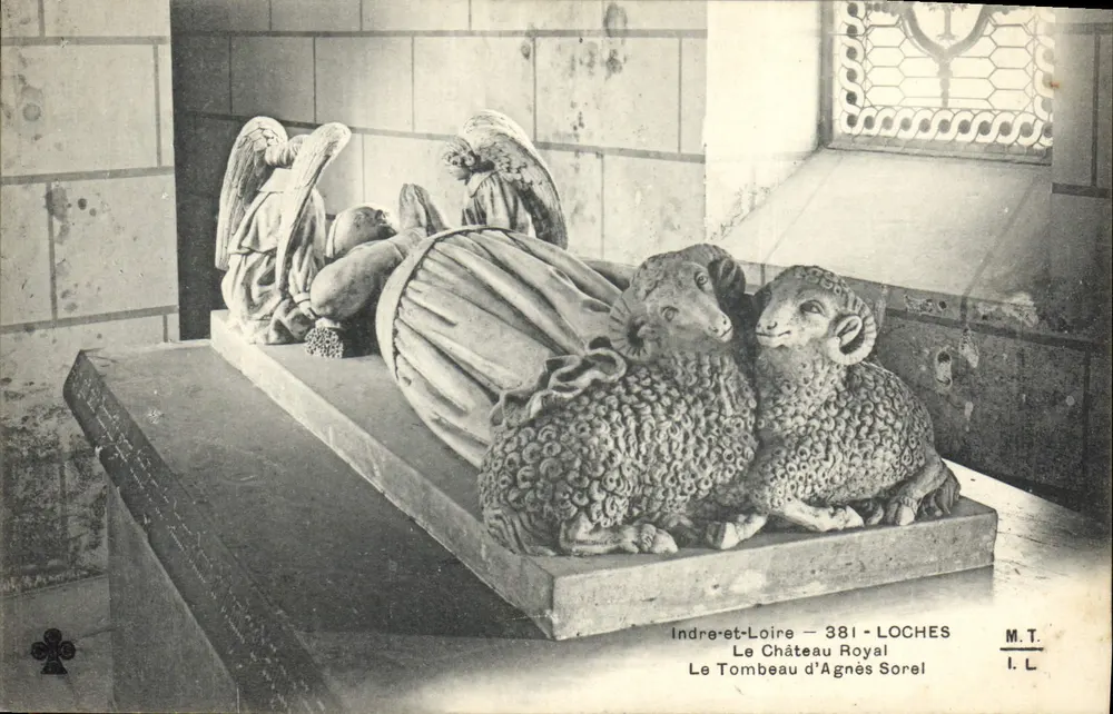 Das Grab von Agnès Sorel — Schloss Royale — Loches, Indre-et-Loire — Nr. 381 - Vorderseite