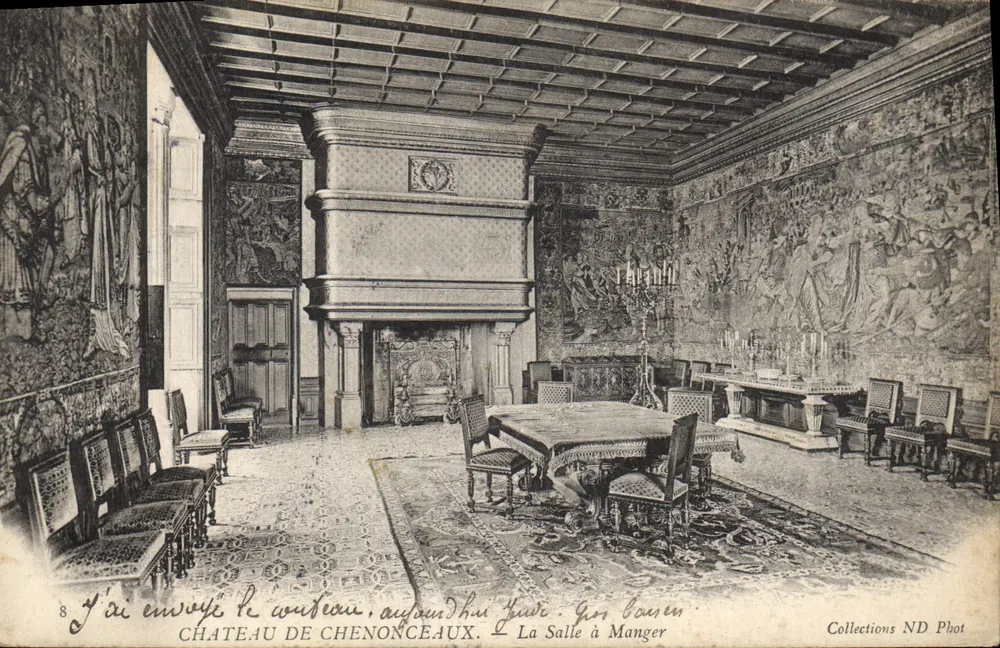Castelo de Chenonceaux — A Sala de Jantar — Collections ND Phot - Frente