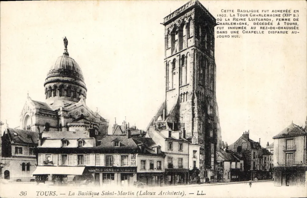 Tours — A Basílica de São Martinho (Arquiteto Laloux) — LL. - Frente