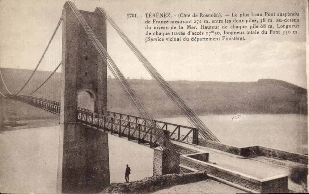 Slingerbeg van Térénès — Côté de Rosnoën — Vicinale dienst van het departement Finistère - Voorkant