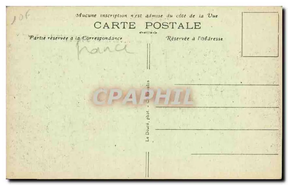 Slingerbeg van Térénès — Côté de Rosnoën — Vicinale dienst van het departement Finistère - Achterkant