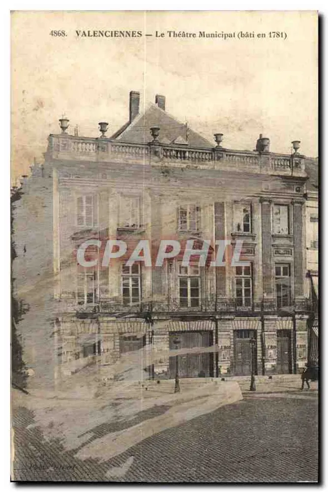 Valenciennes — Das Municipale Theater (erbaut 1781) — anonymer Verleger, n° 4868 - Vorderseite