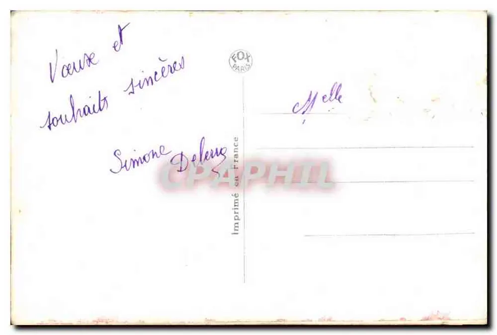 Jovem mulher sorridente — retrato com buquê de flores — editor Fox, n° 3822 - Verso