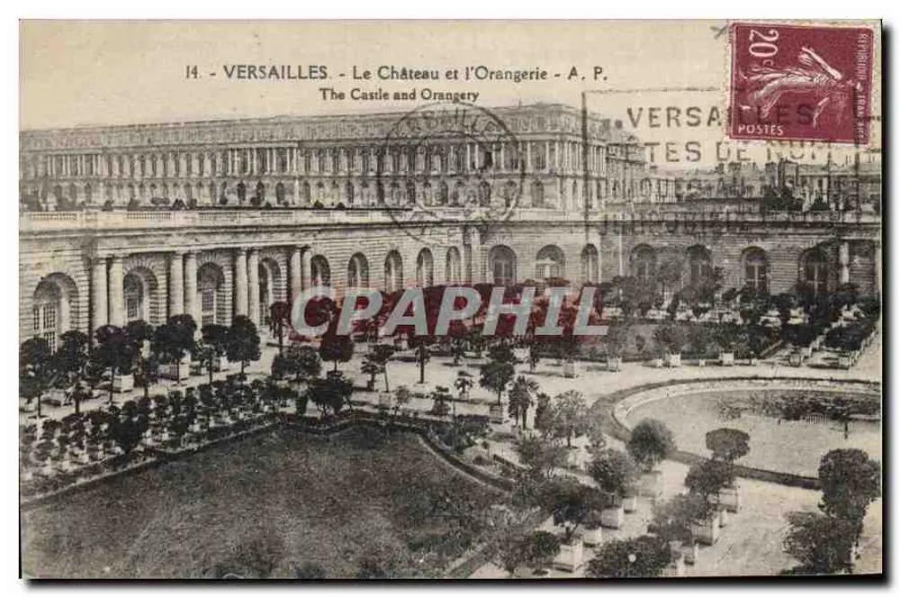 Versalhes - O Castelo e a Orangerie - A. P. - Frente