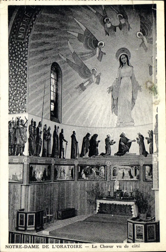 Nossa Senhora do Oratório — O Coro visto de lado — M. Belloitte, Donfournant - Frente