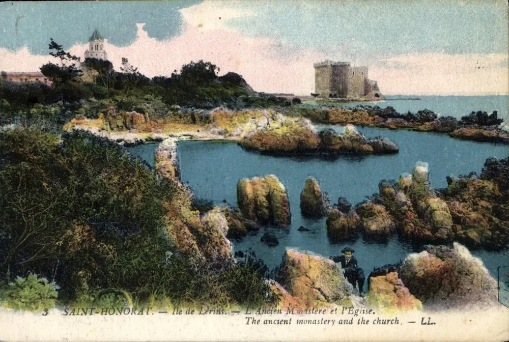 Saint-Honorat — Insel Lérins — Das alte Kloster und die Kirche — LL. - Vorderseite