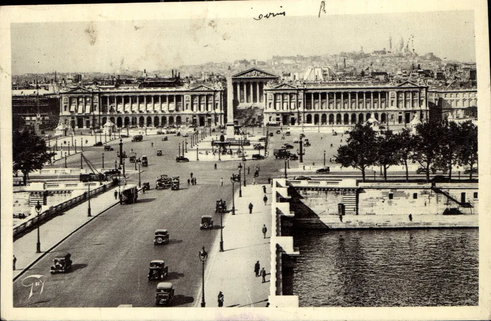 Paris — Praça da Concórdia — vista do cais — editor T. P. n°34 - Frente