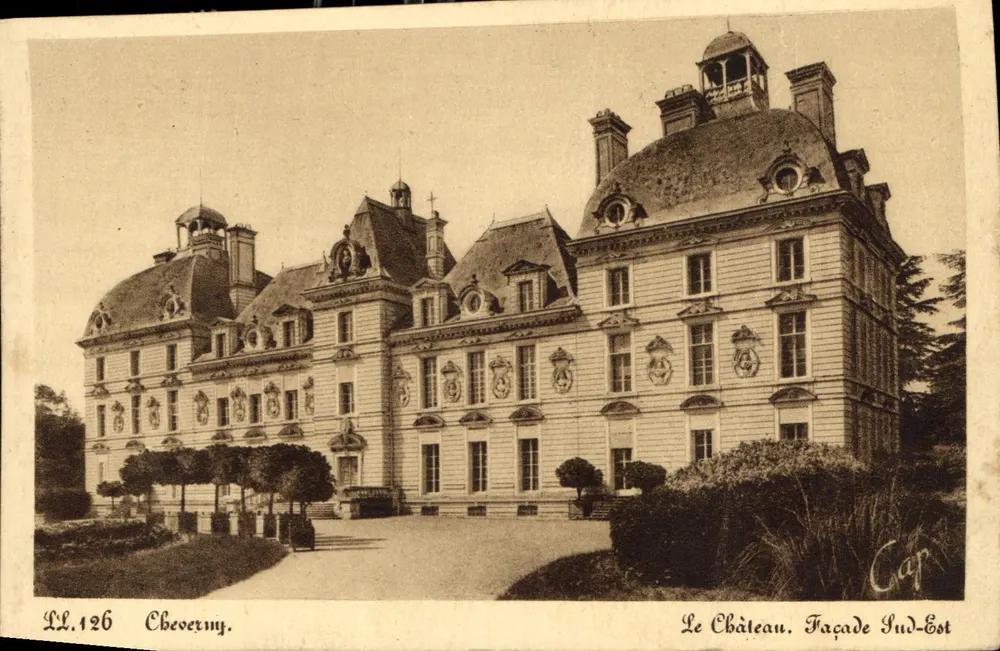 Cheverny — O Castelo. Fachada Sudeste — Cap, LL.126 - Frente