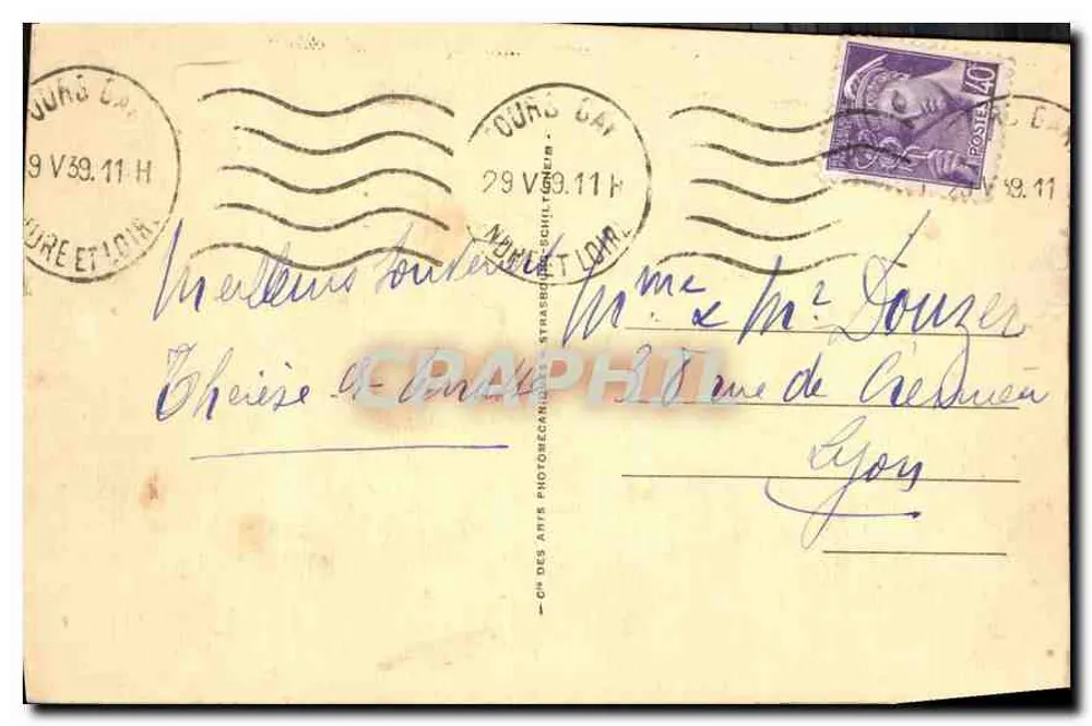 Cheverny — O Castelo. Fachada Sudeste — Cap, LL.126 - Verso