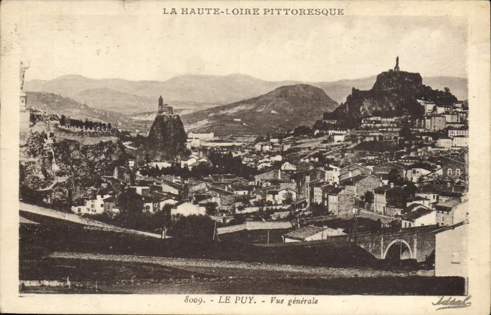 Le Puy — Allgemeiner Blick — pittoreske Haute-Loire — Éditions Idéal, n° 8009 - Vorderseite