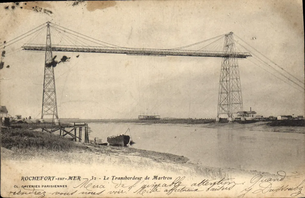 Rochefort-sur-Mer — Il Transbordeur di Martrou — CL. GATÉRIES PARISIENNES n°32 - Recto