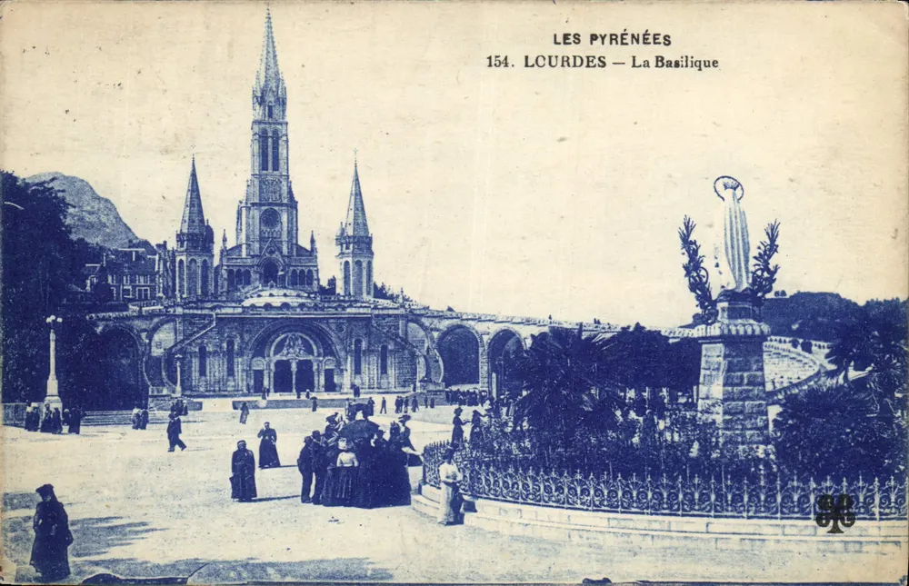Lourdes — A Basílica — Editor Stella Mathéline, n°154 - Frente
