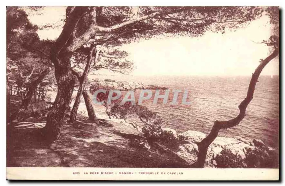 A Costa do Azul - Bandol : Península de Capelan — Editor: n° 1685 - Frente