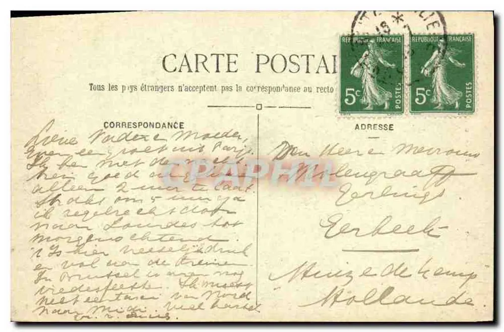 Święty Serce — Paryż — M.J. — nr 657 - Rewers
