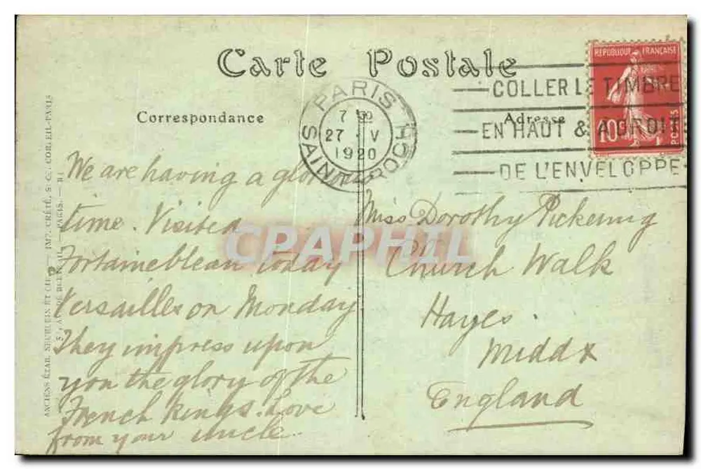 Paris — Notre-Dame, vista geral — editor desconhecido, n°9 - Verso