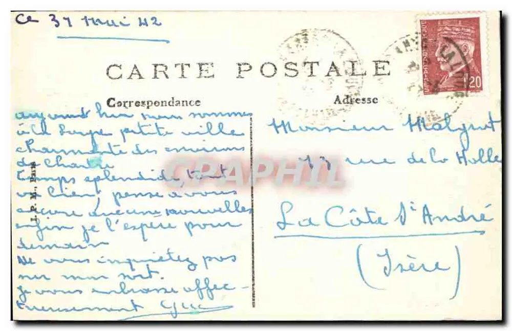 Ao redor de LA LOUPE — Castelo dos Vaux — Edit. Gauquelin - Verso