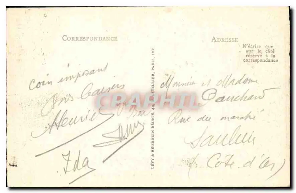 Nordregion der Pointe du Raz — Poulmoustree — Verlag ND - Rückseite