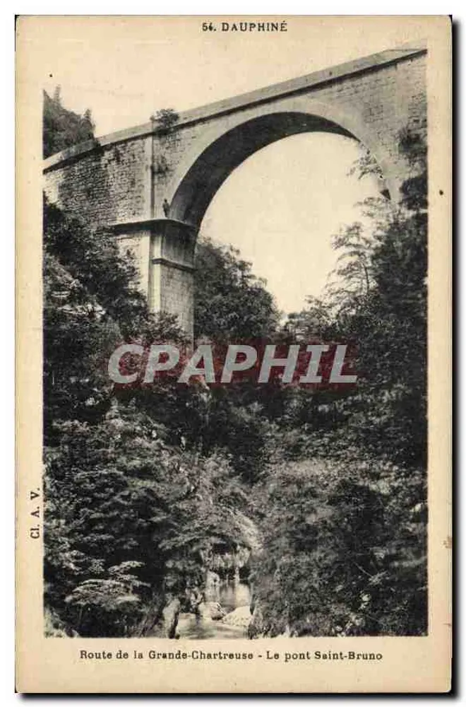 Route der Grande-Chartreuse - Brücke Saint-Bruno — Dauphiné, Verlag Cl.A.V., Nr. 54 - Vorderseite