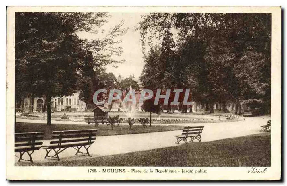Mühle — Place de la République — Öffentlicher Garten — Sidel, n° 1768 - Vorderseite