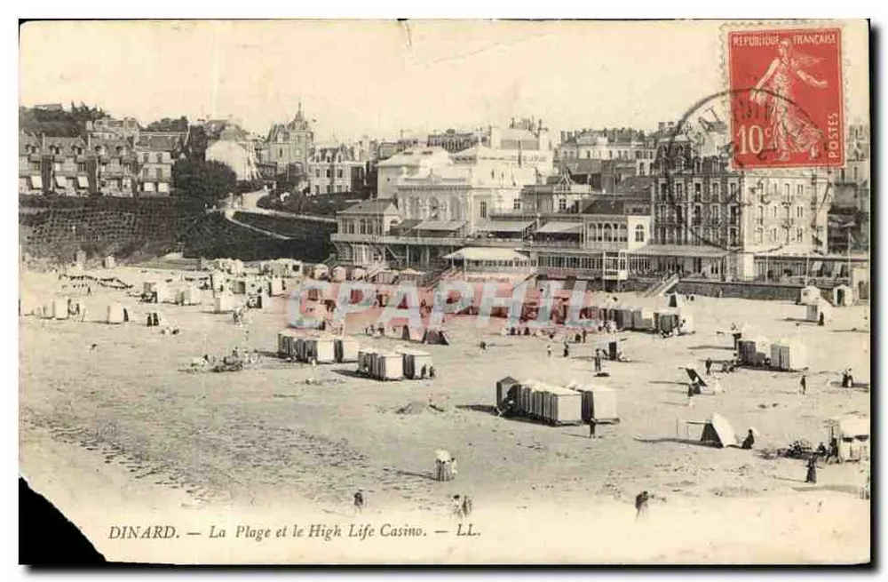 Dinard — La Plage et le High Life Casino — LL. - Vorderseite