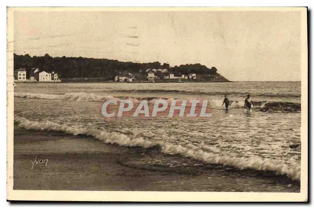La Plage des Sablettes — Côte d'Azur (Var) — Éditions d'Art Yvon, n°350 - Recto